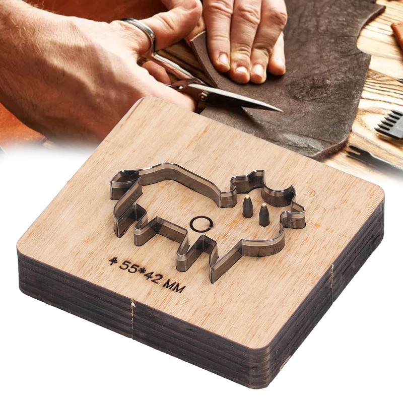 Cutting Die Cow Shape 55x42mm Leather Punching Mold Alloy Steel
