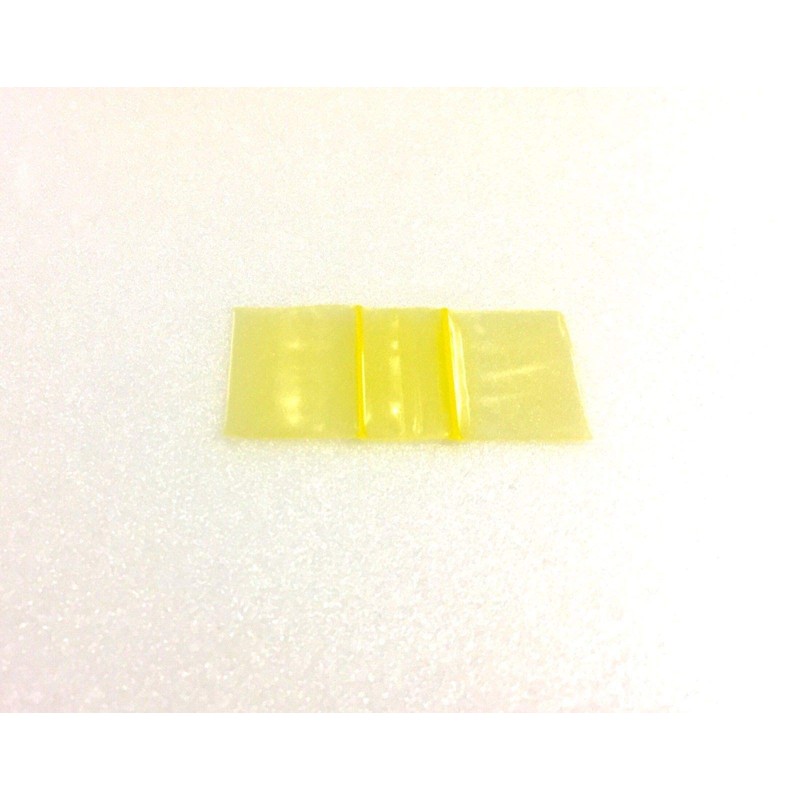 1034 (1"X3/4") Yellow Color Apple Brand Bags Mini Zip Lock
