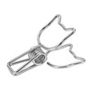 100pcs Cat Binder Clips Cute Cartoon Strong Clamping Force Metal