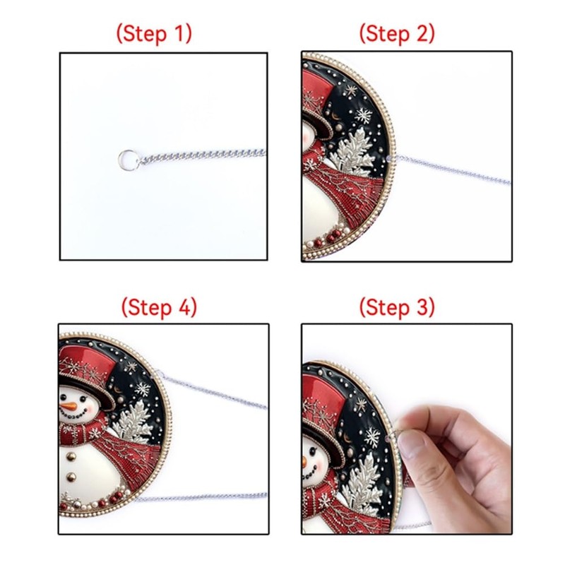 Luimode Acrylic Christmas Ornament, Christmas Tree Decoration, Heirloom Keepsake, Gift