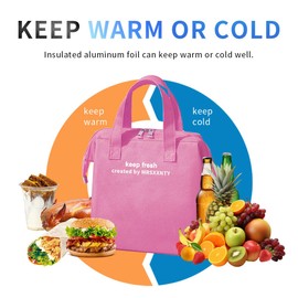 MRSXXNTY Lunch Bag for Men/Women,Insulated Reusable Lunch Box Made of Oxford Fabric,Waterproof & Durable Large-Capacity Lunch Bag,Mens Lunchbox for Work Picnic Travel(Yellow)