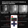 Tavaray 4PCS 14" Pure White Wheel Lights Adjustable 6500K Ultra-Bright