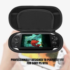 Eboxer PS Vita Hard Protective Carry Case, Waterproof Shockproof Storage Travel Bag Carry Pouch with Mesh Pocket for Sony PS Vita(Black)