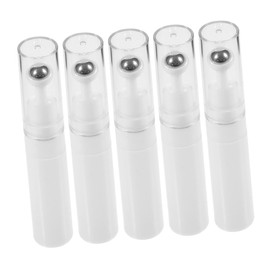 Gatuida 5pcs Refillable Eye Cream Containers with Roller Ball Applicator Travel Friendly Essential Oil Bottles for Moisturizing Skin Care at Home Office the Go