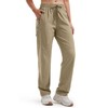 Libin Women's Hiking Pants 31" Lightweight Quick Dry Cargo Pants