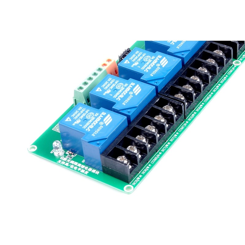 KNACRO 8-Channel Relay Module High Low Level Triggering Optocoupler Isolation