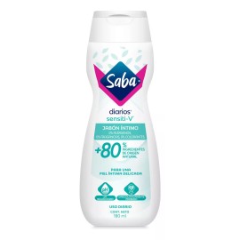 Saba Jabón Íntimo Líquido Saba Diarios Sensiti-v 180 Ml