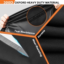 Bike Cover for 1 Bike Outdoor Waterproof, 300D Oxford Heavy Duty Bicycle Cover Rain Dust UV Wind Proof Bike Tarp with Reflective Strips Storage Bag for Mountain Road Electric Bike