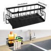 TNOMSNO Sink Organiser, Sink Organiser with Drip Tray, Kitchen Organiser
