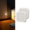 2Pcs Plug in Motion Sensor LED Night Light Plug in