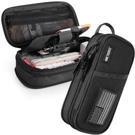 OneTigris Pencil Case, Large Capacity, Pencil Case, YKK Zipper, Simple, Multi-Layer, Multi-functional, Durable, Pencil Holder, Stationery Storage, Small Items, Pen Pouch, For Boys, Working People,