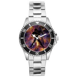 KIESENBERG Herrenuhr Sternzeichen Wassermann Fan Armbanduhr Geschenk Analog Quartz Metallband Uhr 6177