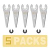 5pcs Tapered Sealant Cutting Blade, Oscillating Tool Caulk Removal Blade