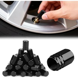 16pcs Juego de Tapones Válvulas Llantas Universales de Aluminio Ideal. Juego de Tapones Válvulas Llantas Universales Cubre Válvulas de Aluminio Ideal para Coche, Camioneta, Motocicleta, Bicicleta.