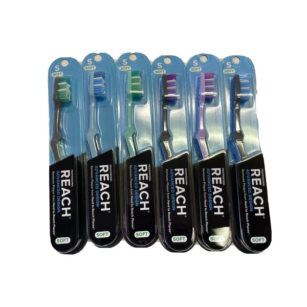 REACH Advanced Design Toothbrushes Soft Full Head Value Pack 2 ea (Pack of 3)