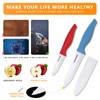 Magiware 6-Piece Ceramic Paring Knife Set with Sheaths-Sharp and Healthy