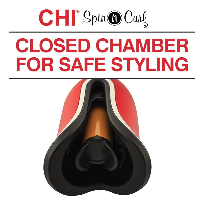 CHI Spin N Curl, Curling Iron For Healthy & Shiny