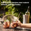 Stainless Steel Wine Glass Stemless Egg Shape 550ml Unbreakable Portable