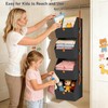 DIMJ Hanging Closet Organizer - 4 Tier Collapsible Hanging Shelves