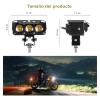 Par Faro Led Exploradoras Laser Lupa Estrobo Moto Auto 70w