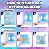 NISOCY 48PCS Iridescent Square Foil Balloons Wall Backdrop Holographic Balloons