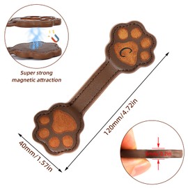 Incycall Magnetic Leather Bookmark, Cute Initial Magnetic Bookmarks Clip, Vintage Book Marker Clip Gifts for Readers, Kids, Book Lovers-Z