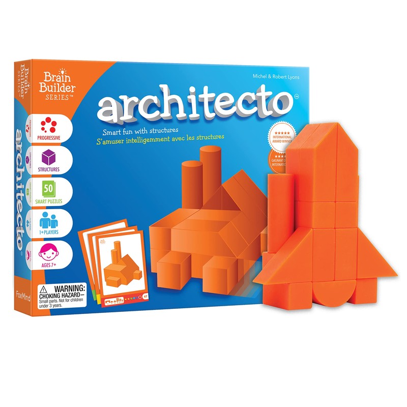 Foxmind Games: Architecto Spatial Logic and Dexterity Game, Smart Fun