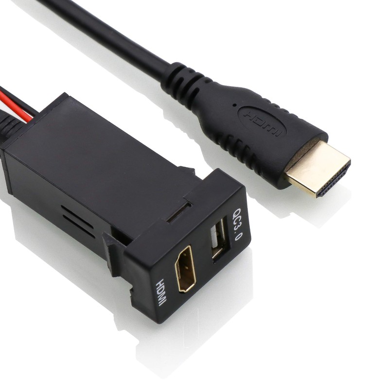 TOYOTA For Toyota vehicles HDMI Connection Unit Input Port QC3.0