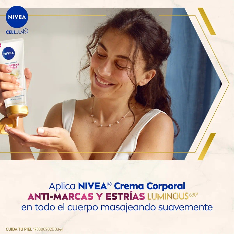 Crema Corporal Anti Manchas Estrías Luminous 200ml Nivea