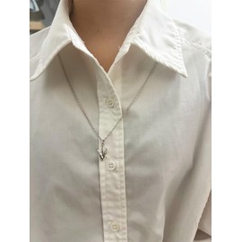 I Love You Necklace Very Small Sign Language Necklace I Love You Hand Necklace Silver Necklace Deaf Awareness Deaf Gift Hearing Impairment