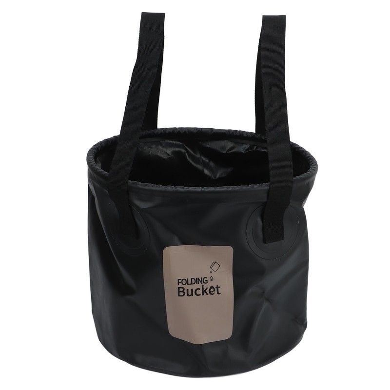 Camping Collapsible Bucket 10L Capacity Food Grade PVC Mesh Side