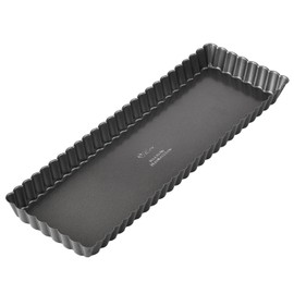 Wilton Sartén antiadherente extra larga para tarta y quiche, los bordes acanalados en tus tartas y quiches añadirán un toque de estilo, 14 x 4.5 pulgadas