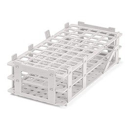 BrandTech 4340040 30mm 21 Tubes White Polypropylene Test Tube Rack, 3 x 7 Tube, -20 to 90 Degree C Operating Temperature (Pack of 5)