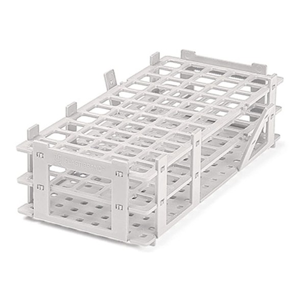 BrandTech 4340040 30mm 21 Tubes White Polypropylene Test Tube Rack,