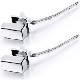 Meonum 2 Pack Toilet Flush Handle Replacement Kit, Toilet Trip Levers Side Mount Compatible with Kohler K-3722-0 Toilets/Kohler 85114-CP Trip Lever Kit, Polished Chrome