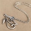 ODETOJOY Eye of Horus Pendant Men's Necklace, Ancient Egypt, Egyptian