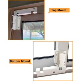 SDGINA Sliding Door Security Lock 2 Pack - Sliding Patio Door Lock for Glass Doors, Child Safety Foot Locks