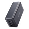 Elecom EC-AC66120BK Charger, 120 W, USB PD Compatible, 3 Ports,