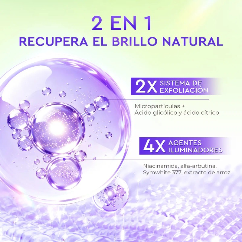 Grace And Glow Exfoliante+cepillo Corporal Violeta Vainilla