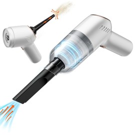 APPS2Car 3-in-1 Handheld Vacuum Cleaner, 9000PA Cordless Car Vacuum with Type-C Fast Charging, 2 Washable Filters, Portable for Car, Home, Kitchen, Pet Hair