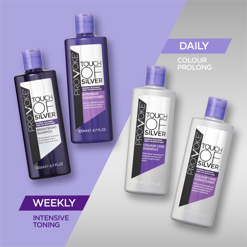 PROVOKE Touch Of Silver Colour Care Conditioner, Purple, 400ml