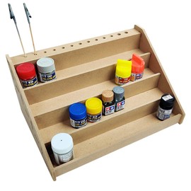 R-STYLE Paint Shelf for Solvent Management for Plastic Models and Hobbies (4 Tiers)