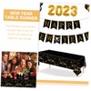 3pcs New Year's Day Tablecloth Table Cloth Dining Room Table