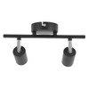 Flush Mount Ceiling Track Light Holder 2 Light Rotating Adjustable