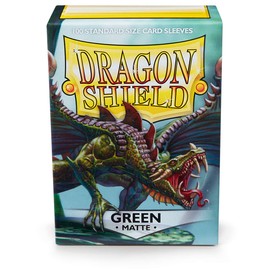 Arcane Tinmen Dragon Shield Standard Sleeves - Matte Green (100 Sleeves)