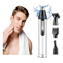 Eléctricas Rasuradora De Barba, Nariz Y Orejas Hombre Color Negro