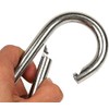 Large Carabiner Clip,5-1/2 Inch Heavy Duty Stainless Steel Spring Snap