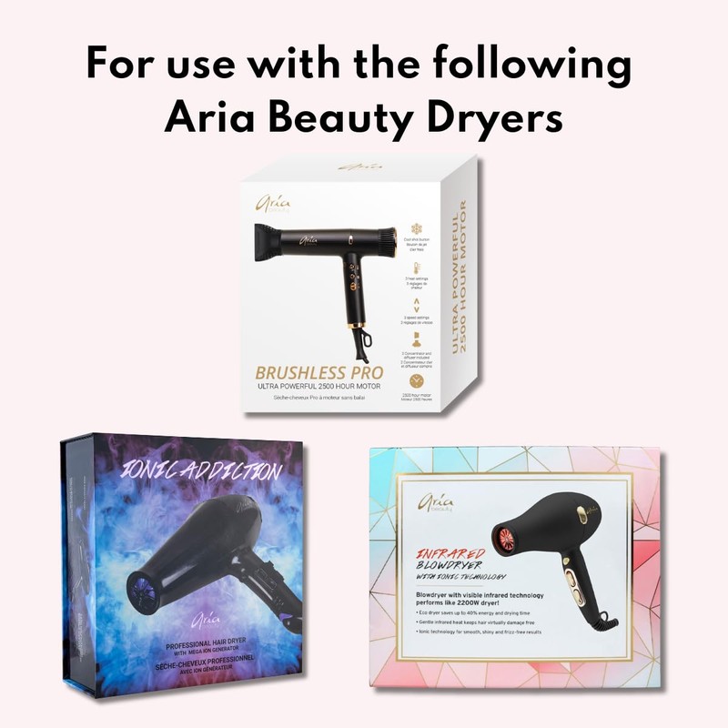 Aria Beauty Air Curling Attachment - Hair Dryer and Blow