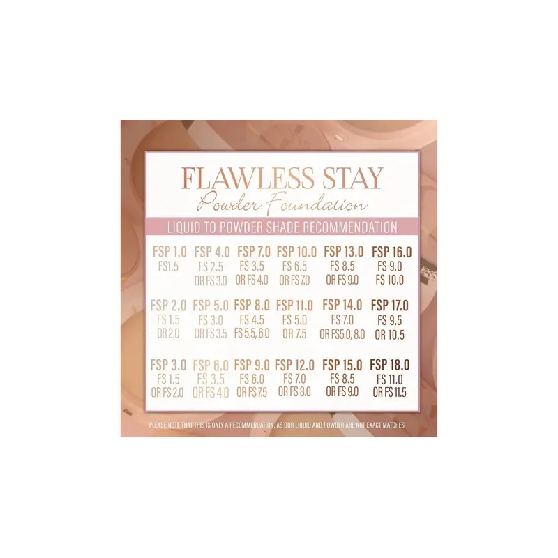 Beauty Creations Base En Polvo Compacto Flawless Stay Tono 8.0