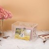 BTSKY Clear Acrylic 5 x 8 inch Index Card Box